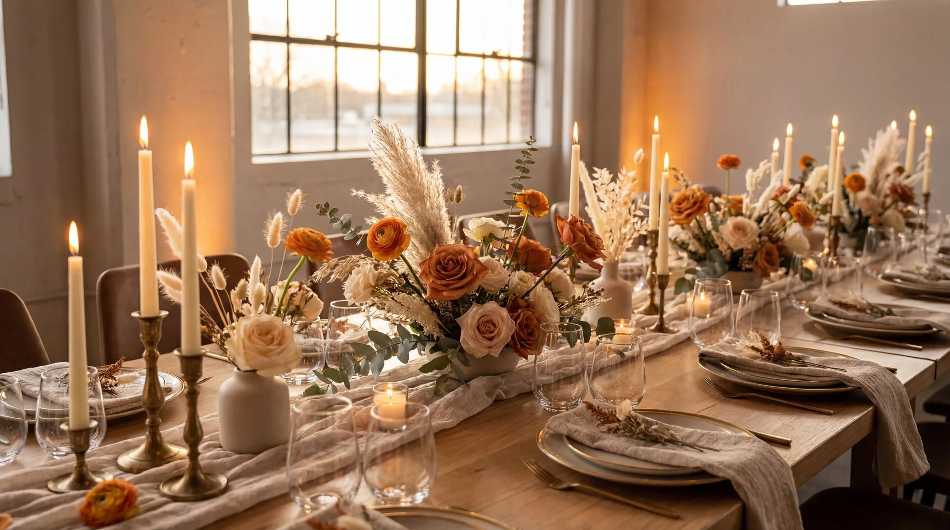 Florale Eventdekoration mit natürlicher Wirkung
